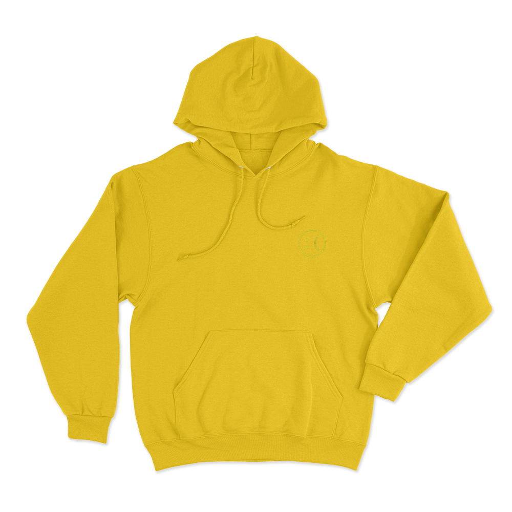 Sad Face Logo Unisex Hoodie Yellow Sad Face Logo Unisex Hoodie Yellow