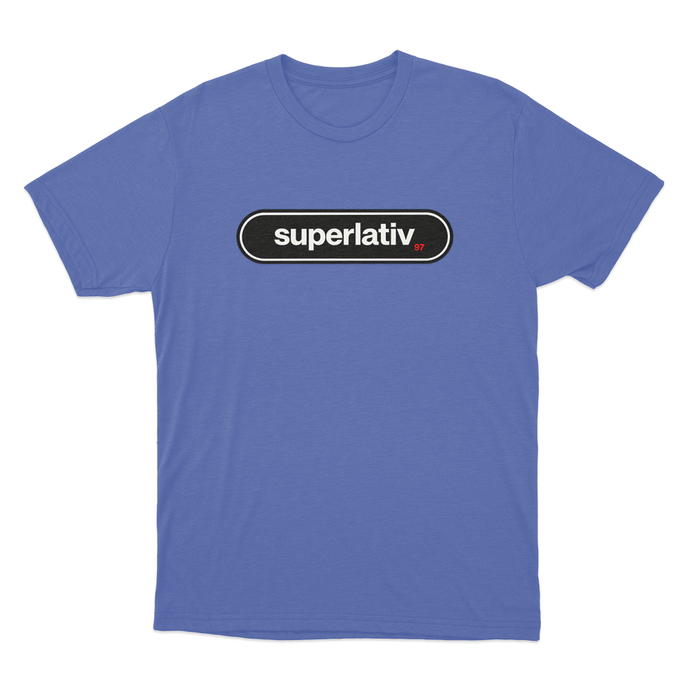 Superlativ 97 Unisex T Shirt Blue Superlativ 97 Unisex T Shirt Blue