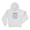 Superlativ Sad Face Unisex Hoodie White