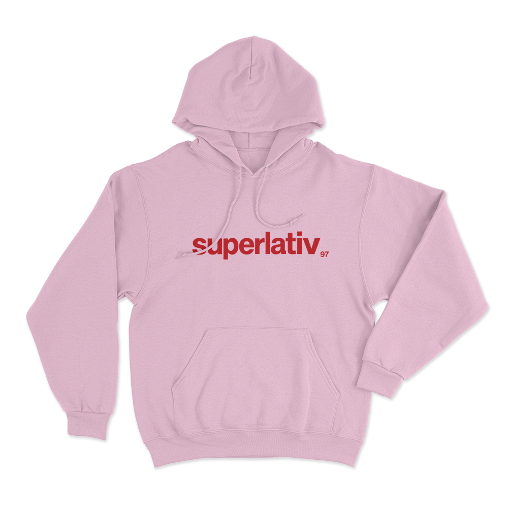 Superlativ Unisex Hoodie Pink Superlativ Unisex Hoodie Pink