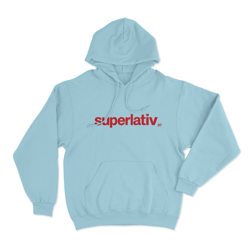 Superlativ Unisex Hoodie Sky Blue Superlativ Unisex Hoodie Sky Blue