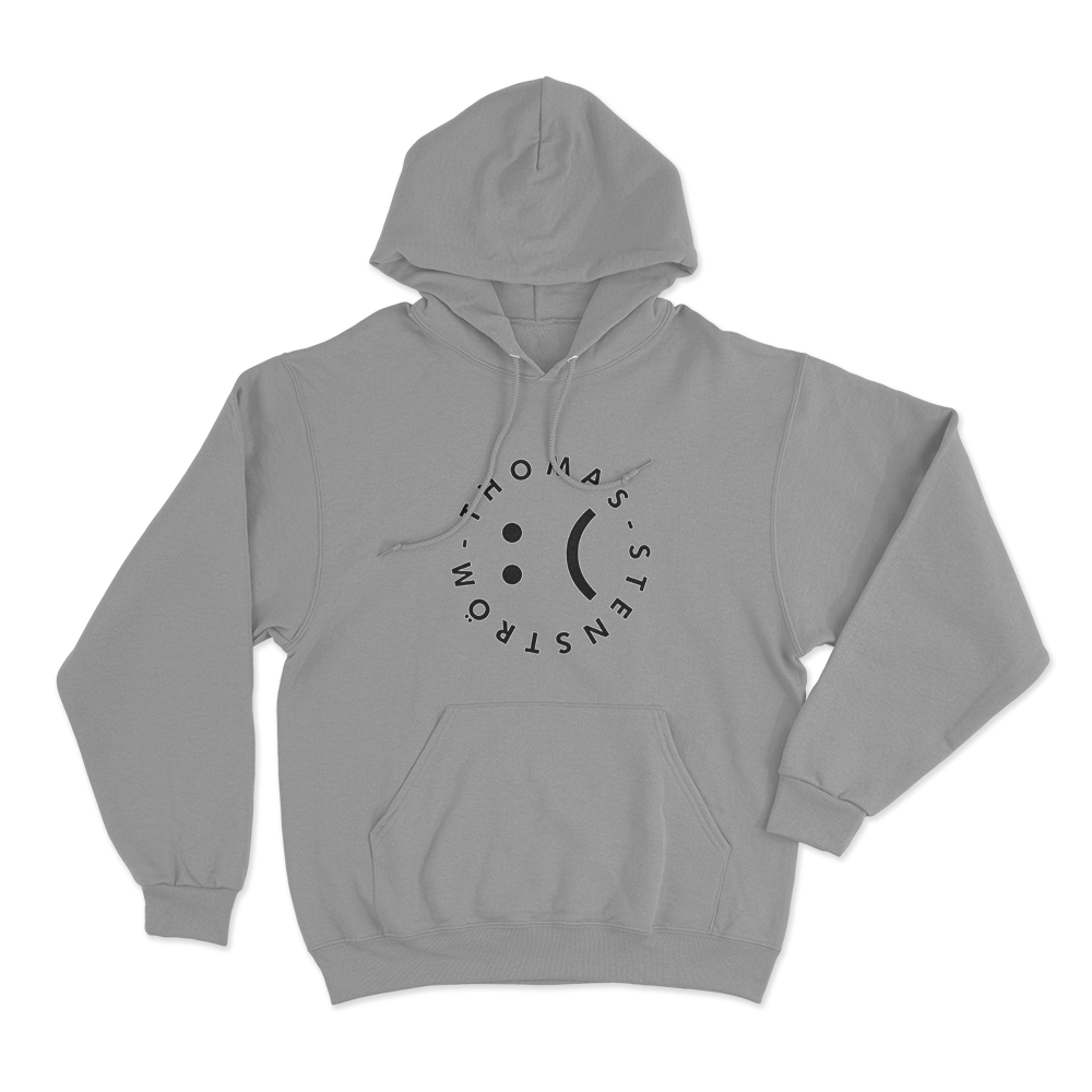 Thomas Stenstrom Sad Face Circle Unisex Hoodie Grey Thomas Stenstrom Sad Face Circle Unisex Hoodie Grey