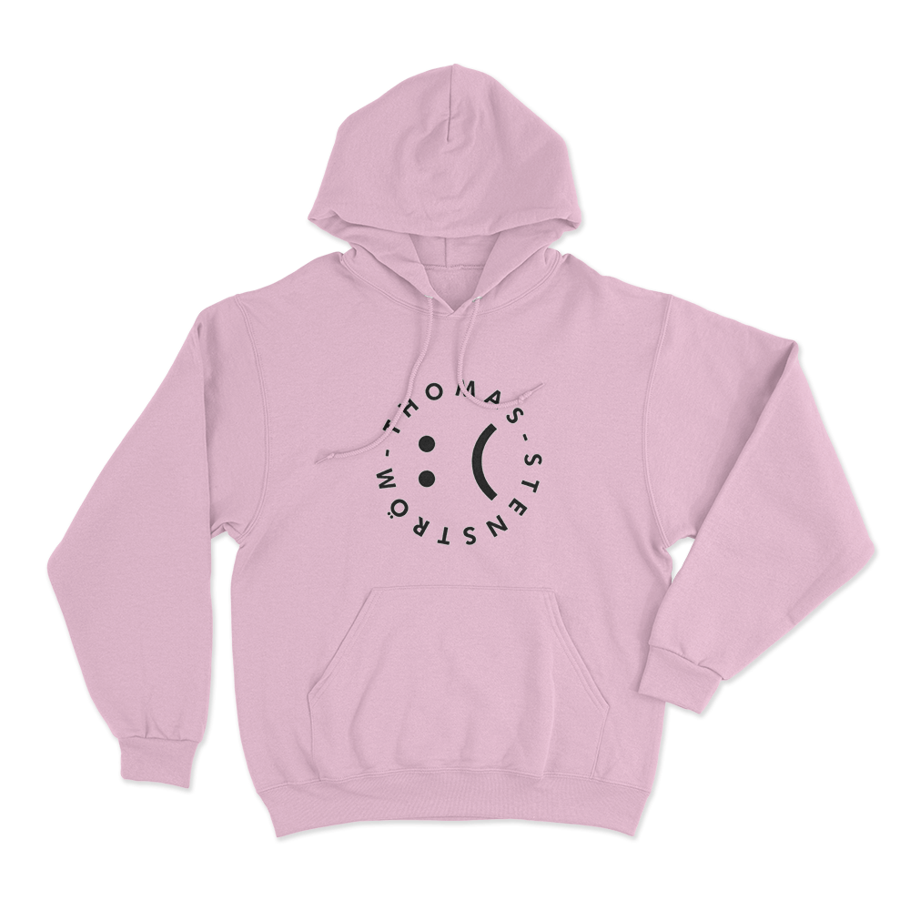 Thomas Stenstrom Sad Face Circle Unisex Hoodie Pink Thomas Stenstrom Sad Face Circle Unisex Hoodie Pink