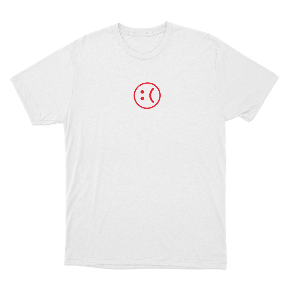 Thomas Stenstrom Sad Face Logo Unisex T Shirt White Thomas Stenstrom Sad Face Logo Unisex T Shirt White